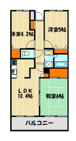 コンブリオIIの物件間取画像